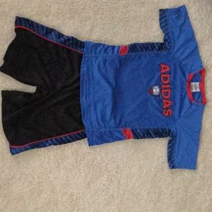 Adidas shirt and shorts set